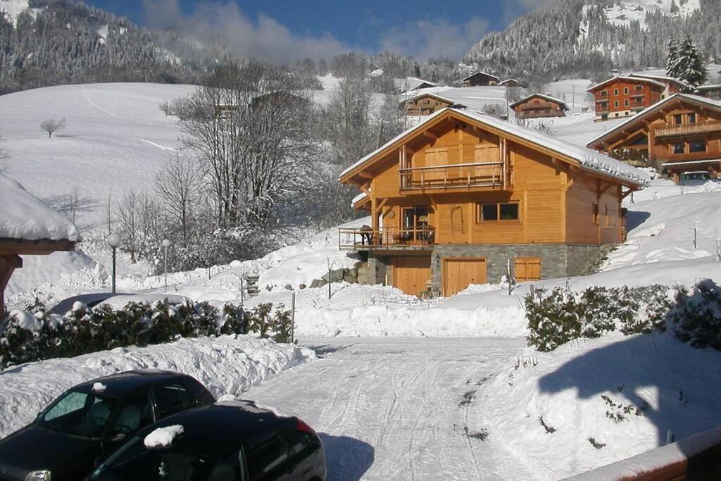 A4 Km De Megeve Tres Joli Studio Avec Jacuzzi ,Vue Sur Les Montagnes Au Calme Praz-sur-Arly Zewnętrze zdjęcie