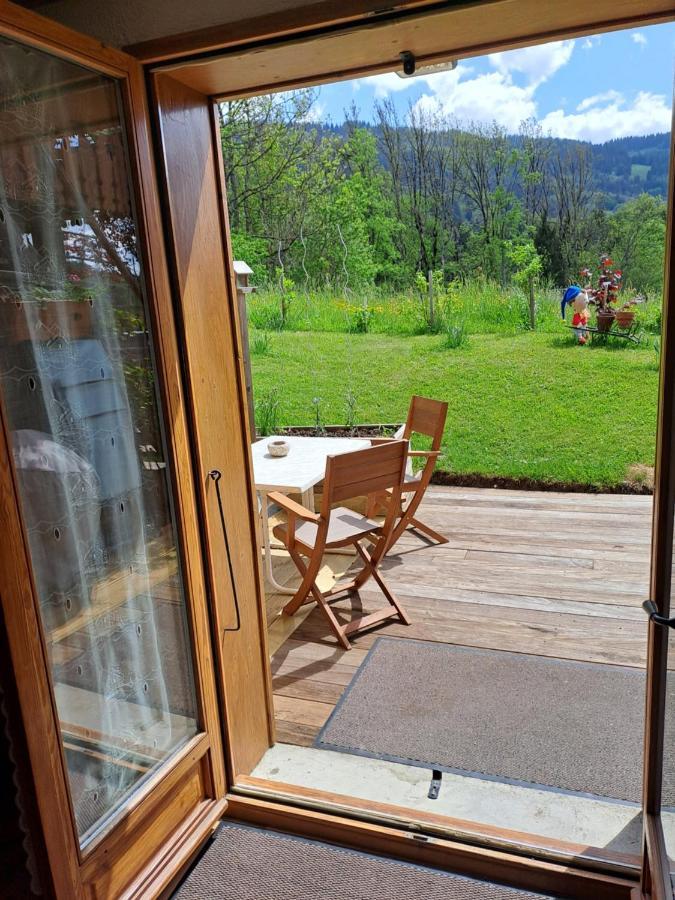 A4 Km De Megeve Tres Joli Studio Avec Jacuzzi ,Vue Sur Les Montagnes Au Calme Praz-sur-Arly Zewnętrze zdjęcie