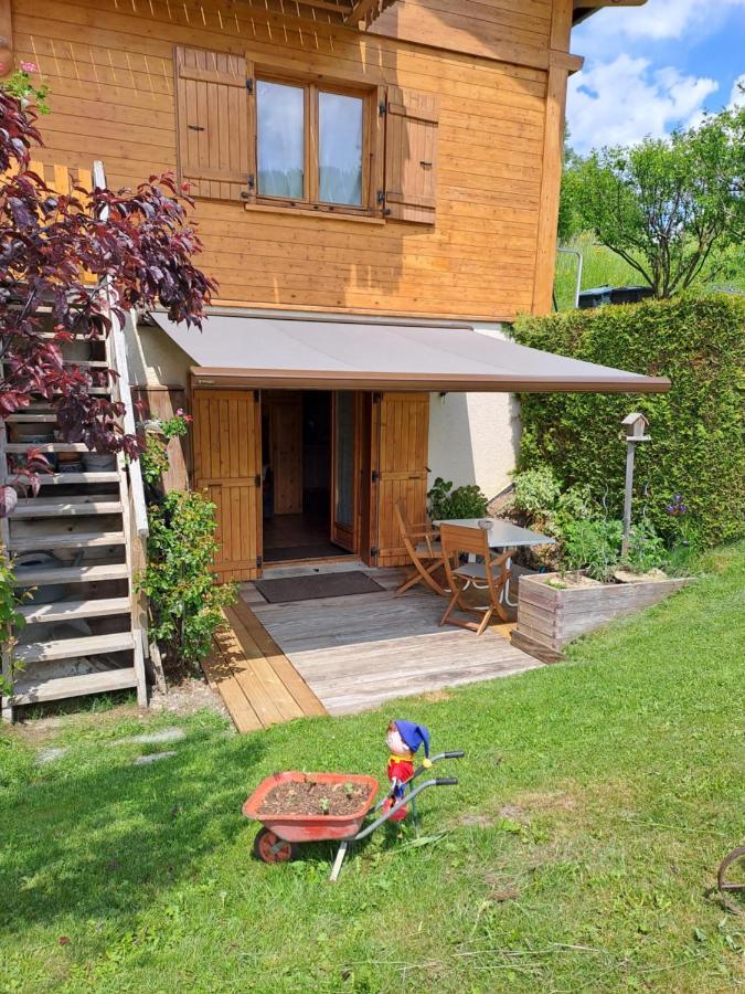 A4 Km De Megeve Tres Joli Studio Avec Jacuzzi ,Vue Sur Les Montagnes Au Calme Praz-sur-Arly Zewnętrze zdjęcie