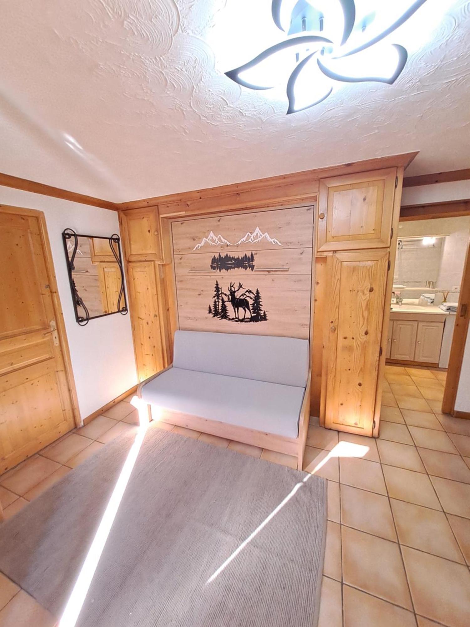 A4 Km De Megeve Tres Joli Studio Avec Jacuzzi ,Vue Sur Les Montagnes Au Calme Praz-sur-Arly Zewnętrze zdjęcie